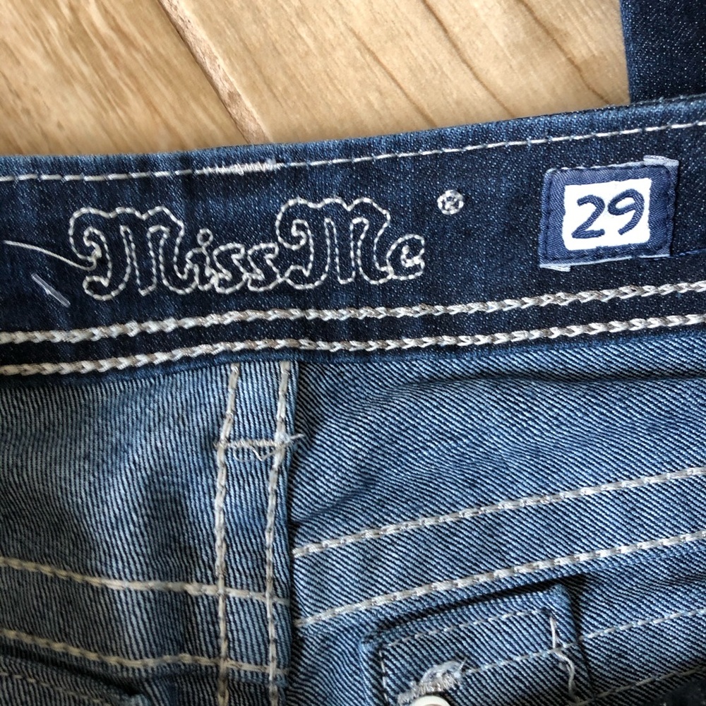 Miss Me Medium Wash Rhinestone Boot Cut Jeans 29 - Picture 5 of 16